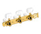 Schaller Deluxe Series Classical Tuners, Gold lyre style plate