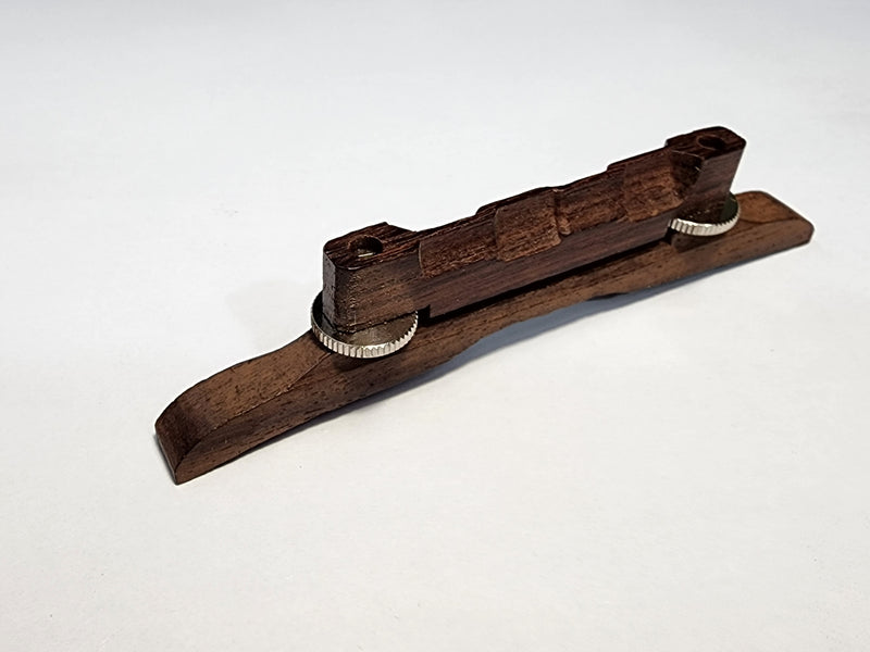 Height adjustable mandolin bridge